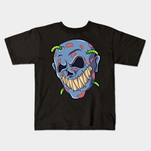 zombie head scary Kids T-Shirt